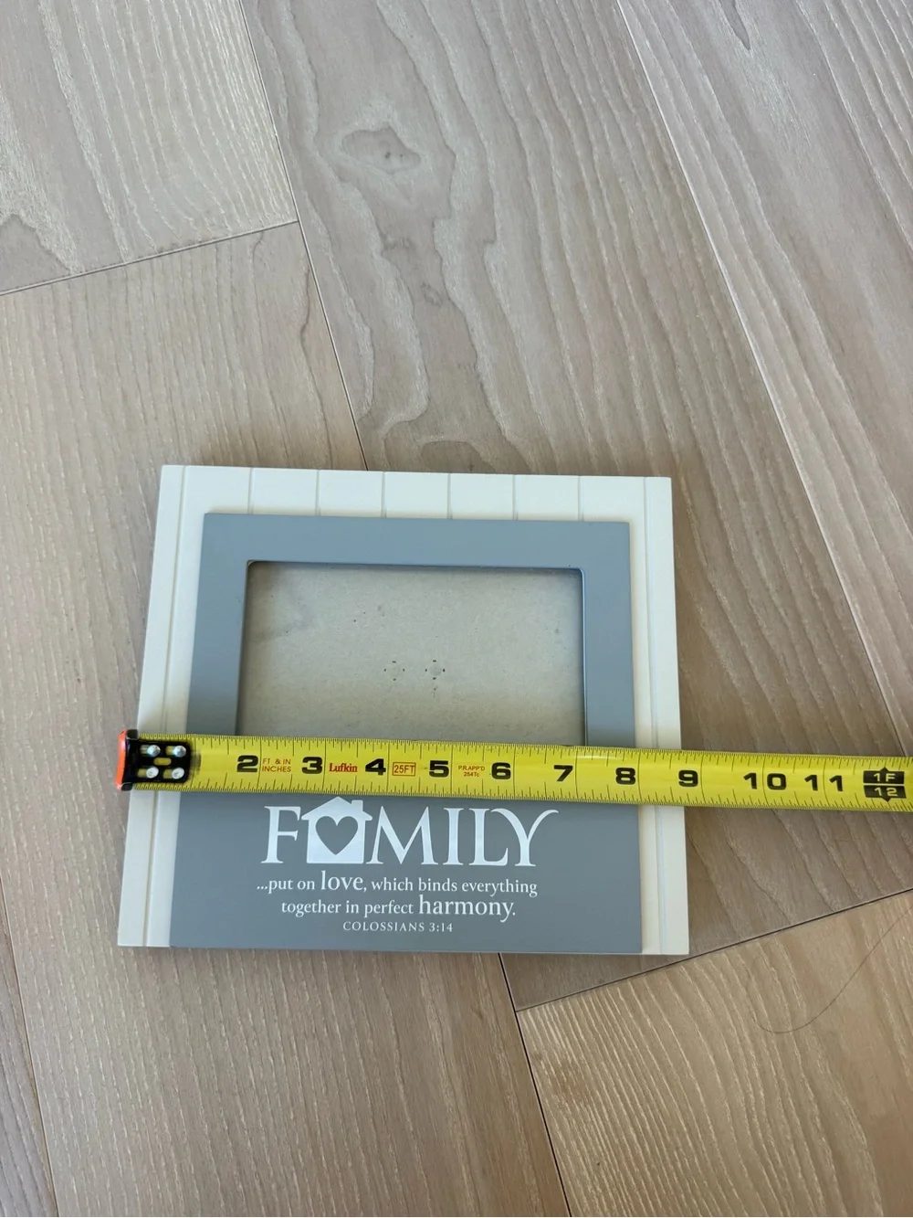 Lighthouse Christian Products Co Family 4x6 MDF Photo Frame Gray/White